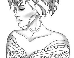 Mindset for stress relief and relaxation bookist, crtvy on amazon.com. Black Girl Coloring Etsy