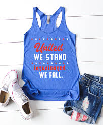 The 4th of july in known to americans as independence day, the day when they celebrate becoming an independent nation. July 4th Fourth Of July Womens Racerback Tank Top United We Etsy