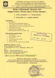 Lowongan Kerja Prima Freshmart