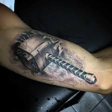 70 Mjolnir Tattoo Designs For Men Hammer Of Thor Ideas Discover the patron god of thunder and war's hammer with the top 70 best mjolnir tattoo designs for men. 70 mjolnir tattoo designs for men