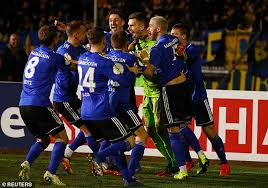 Download free fc saarbrucken vector logo and icons in ai, eps, cdr, svg, png formats. Fourth Tier Fc Saarbrucken Stun Bundesliga S Fortuna Dusseldorf In German Cup Quarter Finals Daily Mail Online