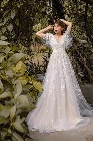 Sophia Vintage Blush Wedding Dress With Flutter Sleeve Open Back Wedding Dresses Lace Dream Wedding Dresses Aline Wedding Dress