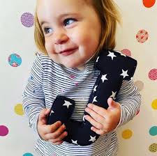 Personalised Baby Gift Fabric Letter Star Nursery Christening Gift