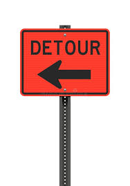 Detour Sign Stock Illustrations – 2,426 Detour Sign Stock Illustrations,  Vectors & Clipart - Dreamstime