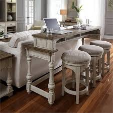 Liberty Furniture 4 Piece Console Bar Table Set In Antique White 1 Console 3 Stools Liberty Furniture Furniture Console Table