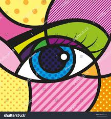 Pop Art Eyes Vector Illustration Pop Art Drawing Pop Art Painting Britto Art
