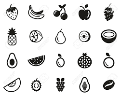 The best selection of royalty free orange fruit black and white vector art, graphics and stock illustrations. Fruit Or Fruits Icon Black White Set Big Royalty Free Cliparts Vectors And Stock Illustration Image 138086721
