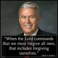 Doctrine and Covenants 64:9-10 9 Wherefore, I say unto you, that ye ought  to forgive one another; for he that forgiveth not his brother his  trespasses standeth condemned before the Lord; for