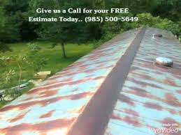 Elastomeric mobile home roof coating. Aluminum Coating A Mobile Home Roof Youtube