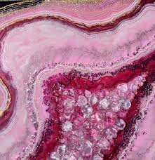 Geode Agate Pink Topaz Wall Art Etsy In 2021 Crystal Aesthetic Pink Topaz Geode Art