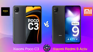 Xiaomi Poco C3 Vs Xiaomi Redmi 9 Activ ...