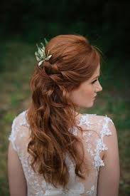 Natural And Organic Wedding Inspiration Fall Wedding Hairstyles Wedding Makeup Redhead Braids With Curls