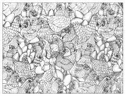 Animals chicken free coloring page to color, print and download for free along with bunch of favorite rooster coloring page for kids. Chicken 2 Birds Adult Coloring Pages