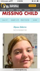 Missing Person: Alyssa Adorno in Springfield, MA