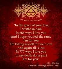 Ville Valo Him Lyrics Ville Valo Him Ville Valo Majesty Lyrics Song Words