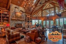 The Morris Residence True North Log Homes Log Home Interior Log Cabin Interior Log Home Decorating