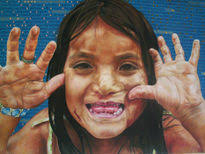 Pintura Lienzo Retrato de Ecuador