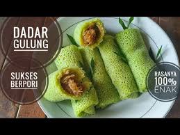 Filling 1/2 cup coconut (grated) 150 grams of brown sugar 100 milliliters water 2 pandan leaves butter Kue Dadar Gulung Resep Buat Kue