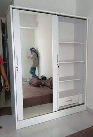Lemari pakaian kayu jati sliding 2 pintu dan laci bawah model desain almari baju geser jepara minimalis modern dan klasik terbaru harga murah cocok anda miliki sebagai furniture kamar tidur dirumah anda yang menawan. Lemari Pakaian Pintu Geser Full Kaca 150x50x200 Perlengkapan Rumah 772464990