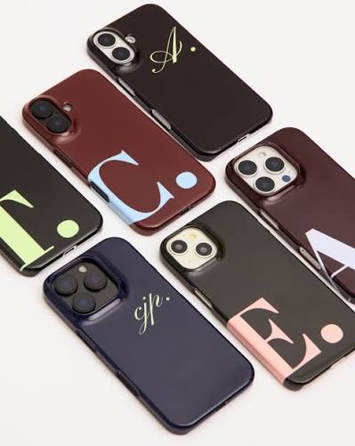 Let's get personal 🤳🏼 Fresh new fonts, colours and patterns are now  available for our custom cases! Swipe for inspiration or jump straight in  via the link in bio.
