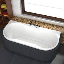 204 liter i spa, indoor jacuzzi, 2 personen, design badewanne freistehend codo weiß, maße: Badewanne 170x80 Cm Axia Acryl Rechteckbadewanne