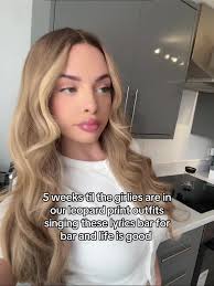 Woman in Her Bathroom in Leopard Night Gown Singing