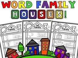 Cvc Word Family Houses Cvc Word Families Cvc Words Word Families