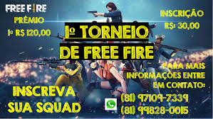 Free fire es el último juego de sobrevivencia disponible en dispositivos móviles. Torneio De Free Fire Squad Sympla