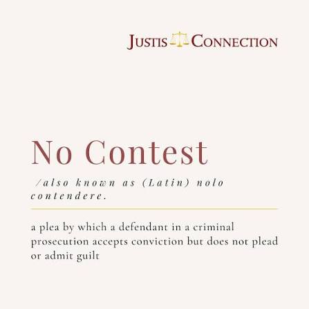 Usually connected to traffic cases, a no contest plea means that you  neither accept nor deny responsibility for the offense, but you are still  agreeing to accept the punishment. Why could this