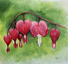 Jane Kay Bleeding Heart 825 768 Bleeding Heart Bleeding Heart Flower Heart Painting