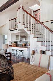 55 Amazing Space Saving Kitchens Under The Stairs Home Coastal Living Rooms Staircase Design