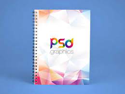 Download Spiral Notebook Standing Front Cover Psd Mockup Psd Mockups