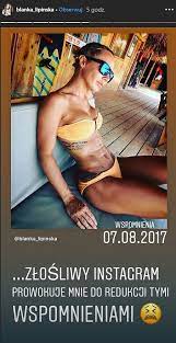 Blanka Lipinska O Swojej Figurze Instagram Prowokuje Mnie Do Redukcji I Plotki Myfitness