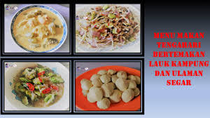 Jangan lupa siapkan juga untuk bekal makan siang istimewa! Menu Makan Tengahari Bertemakan Lauk Kampung Dan Ulaman Segar