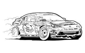Fabulous toyota car coloring pages prius page. 101 Squadron Fredricaasbo Toyota Gt86 Drawn In Facebook