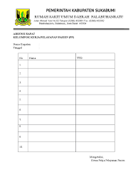 Contoh absensi daftar hadir siswa format excel (xls) terbaru. Contoh Form Absensi Rapat