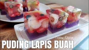 Use special agario skins for free! Puding Lapis Buah Agar Jelly Fruit Cake Recipe Trivina Kitchen Youtube