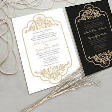 Elegant Wedding Invitations In Gold And Black Or White So Pretty Weddinginvitation Gol Gold Wedding Invitations Fun Wedding Invitations Wedding Invitations
