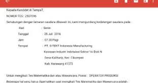 Jika anda tidak menemukan info mengenai kisi kisi tes pt tenma indonesia di bawah ini, maka kami sarankan anda untuk mencoba atau mencari hasil pencarian lainnya di www.google.co.id. Berikut Kisi Kisi Tes Pt Trc Paling Seru
