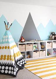Since we want to keep the theme of 60's and 70's aesthetics throughout our house, we thought it only made sense to have a mural in just about every room. How To Paint Wall Murals For Kids 10 Easy Diy Projects The Budget Decorator