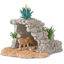 Cave Playset With Lioness Schleich Pet Toys Animals