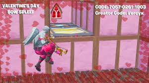 We have a large list of fortnite creative maps and codes for you to search through. Link Valentines Day Bow Spleef Now With Code 7057 0261 1903 Fortnitecreative
