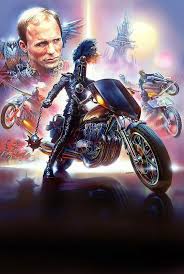 Knightriders w/ Ed Harris & Tom Savini. Art by Enzo Sciotti.