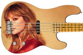 Guitar Skin Axe Wrap Re-skin Electric Bass Reface DIY Simply Taylor Swift  1556
