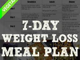 7 day vegetarian weight loss meal plan
