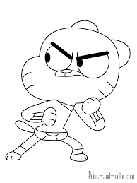 The Amazing World Of Gumball Coloring Pages The Amazing World Of Gumball Cartoon Coloring Pages Cool Coloring Pages