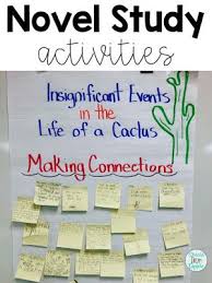 Novel Study And Lesson Ideas For The Insignificant Events In The Life Of A Cactus Creative Teaching Math Task Cards Novels