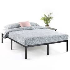 This is a brand new queen size bed frame with glides for headboard and footboard with 5 legs of support. Queen Size Sturdy Black Metal Platform Bed Frame With Headboard Attachments Overstock 29818931