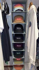 Product title 71 portable closet wardrobe clothes rack storage organizer with shelf blue average rating: Picked Up A Closet Hat Organizer Off Amazon My Camps Have Never Looked More Precious Supremeclothing