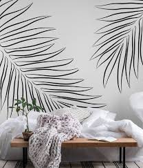 Minimalist Palms Wallpaper Beautiful Wall Decor Wall Murals Diy Bedroom Wall Paint